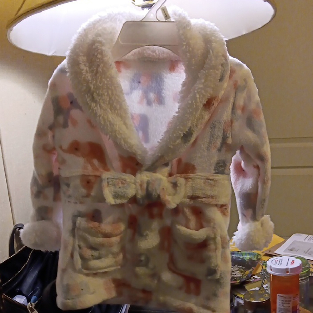 Cozy Kids' Fleece Jacket - Pink and White